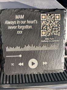 Memory slate coasters