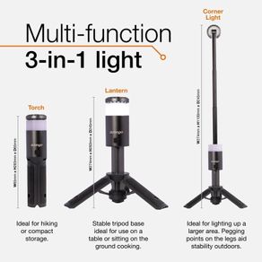 Vango Comet Light - rechargeable telescopic light - Torch, corner light, table light New.