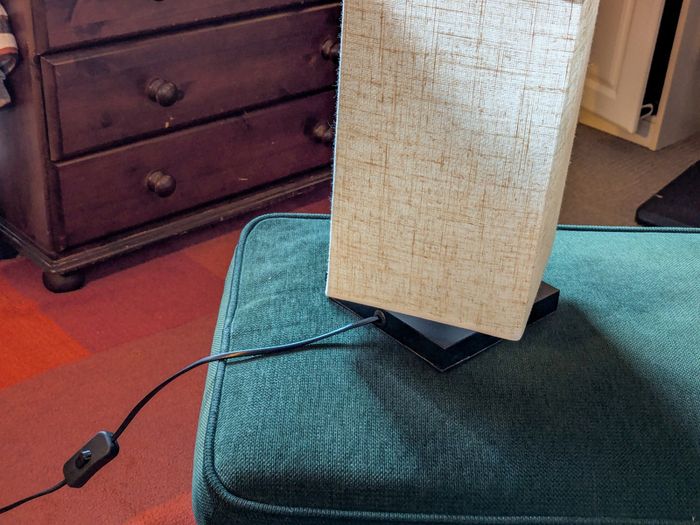 Osaladi Japanese Minimalist Table Lamp - Fabric Shade