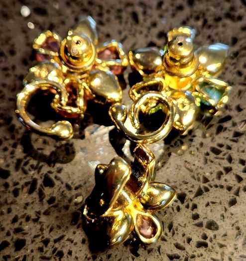Swarovski earrings and ear cuff