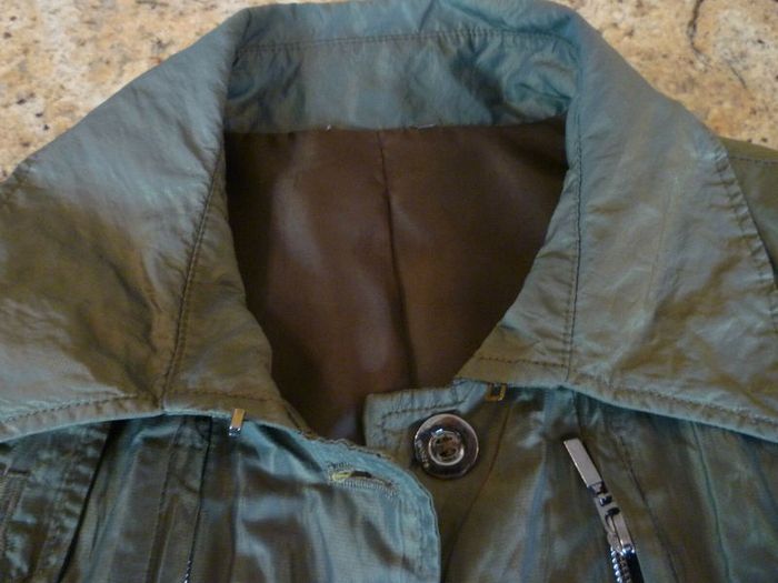 Jacket Trench Coat Mac Dark Olive Green Medium - Mint Condition