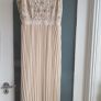 Miss Selfridge nude pleated full length occasion dress Sz 12 UK - Bnwt Rrp 135 Image 2