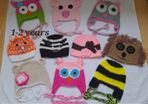 Handmade childrens hats 1-2 years