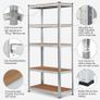 10 Bays 5 Tier Galvanised Boltless Shelving - Special Offer Image 5