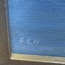 F.E. Nesbitt original signed Coastal Painting, ornate gilt frame Image 3