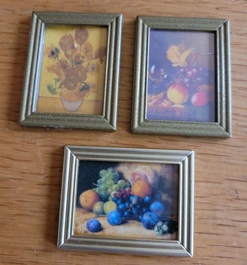 Miniature Paintings, pictures for dolls houses