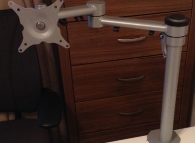 Single Monitor Desk Mount, Height Adjustable Monitor Stand Mount, Full Motion Monitor Arm Desk Mount