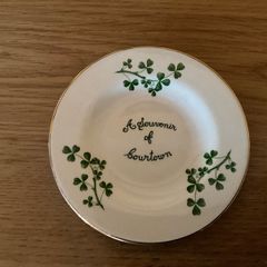 Vintage Arklow Pottery A Souvenir of Courtown Shamrock Saucer
