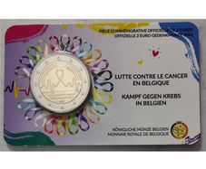 Belgium 2 Euro Base Metals Brilliant Uncirculated Coin 2024 - Fight against Cancer in Belgium
