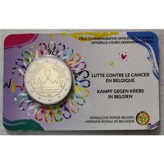 Belgium 2 Euro Base Metals Brilliant Uncirculated Coin 2024 - Fight against Cancer in Belgium