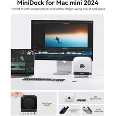 MiniDock and Stand for Mac Mini M4/M4 Pro - 10 Ports