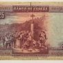 Spain 25 Pesetas 1928 Banknote Image 2