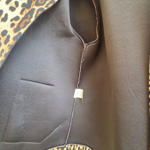 Animal print fleece jacket size 12