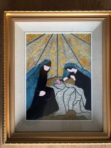 Double Framed Glass Painting