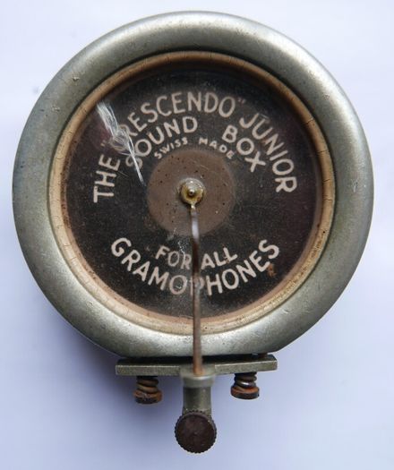Antique gramophone pickup head Decca Crescendo Junior Gramophone Soundbox