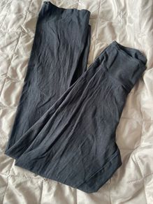 Black wide fit leggings size xs