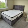 Double bed And Mattress Having Headboard Image 7