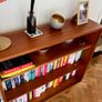 Mid century teak bookcase display vintage retro Image 5