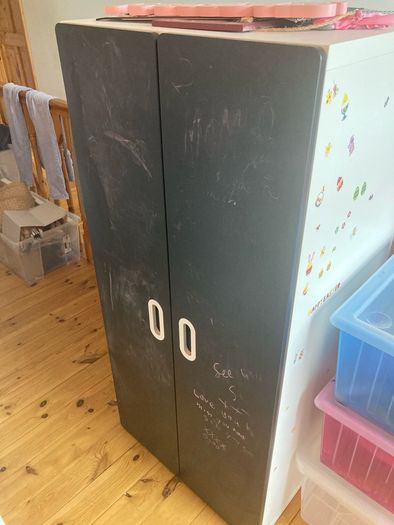 IKEA Childrens Wardrobe with Chalkboard Doors