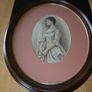 Vintage large oval picture Image 2
