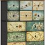 Fabric Chest of Drawers, Vintage 12 Drawer Tall Dresser with Floral Print, Rustic Boho Style Dresser Storage Cabinet for Bedroom, Hallway, Living Room Image 2