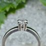 Vintage 1940/50s 0.5ct Diamond Solitaire Ring - 18ct White Gold Image 4
