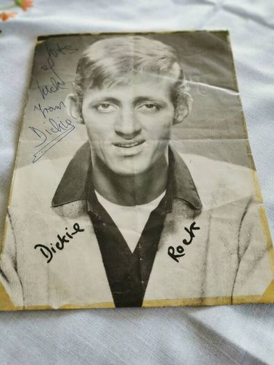 Autographed photo of Dickie Rock