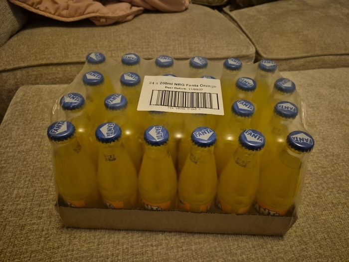 fanta 200ml glass bottle