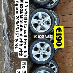 5x114.3 Wheels to suit Hyundai/Kia/ Mazda/Mitsubishi with 4x 235/60/16" Toyo All terrain tyres.