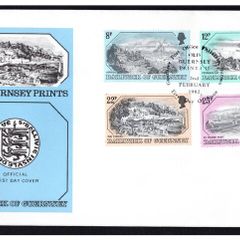 1982 Guernsey Old Guernsey Prints Commemorative Stamp First Day Cover (FDC)