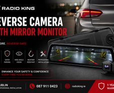 Reverse Camera with Mirror Monitor Installation Dublin | Professional Rear View Camera Fitting