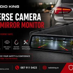 Reverse Camera with Mirror Monitor Installation Dublin | Professional Rear View Camera Fitting