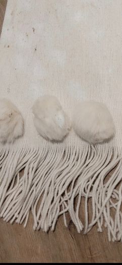 rabbit fur scarf