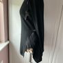 jumper Bnwt black occasion piece jumper with fur panels large /xl Image 5
