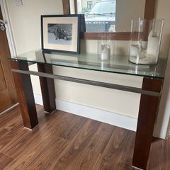 Glass & Wood Table
