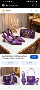 Women shoes and matching bag