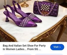 Women shoes and matching bag
