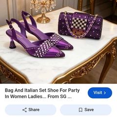 Women shoes and matching bag