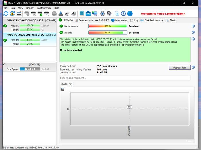 Western Digital 256GB NVMe M.2 SSD
