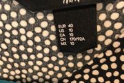 H&amp;M polka dot midi dress