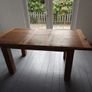 oak veneer extending dining table Image 3