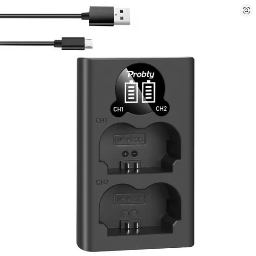 Np-w235 Dual Usb Led Charger For Fujifilm X-t5  X-t4  Gfx  X-h2