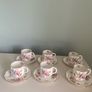 Set of six Royal crown Derby coffee cups and saucers Image 6