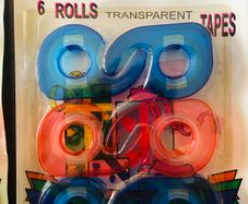 300 Packets Of Six Rolls - Sellotape With Dispenser - Job Lot Clearance For Christmas Sellers!