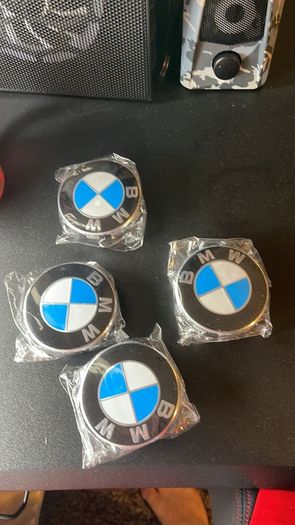 Bmw 68mm Blue and White Center wheel caps