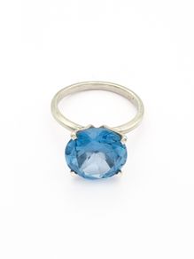 925 Silver & Blue Topaz Ring