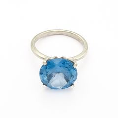 925 Silver & Blue Topaz Ring