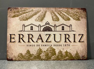 Errazuriz wines Tin Metal Sign