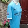 2013 2014 Man City Home Shirt A Negredo No9 Size Medium Image 3