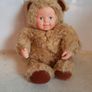 Anne Geddes Vintage Baby Bear and Rabbit Collecter Dolls 1998 Image 4
